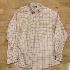 Thomas Pink Dress Shirt 18 1/2 47 CM Slim Fit